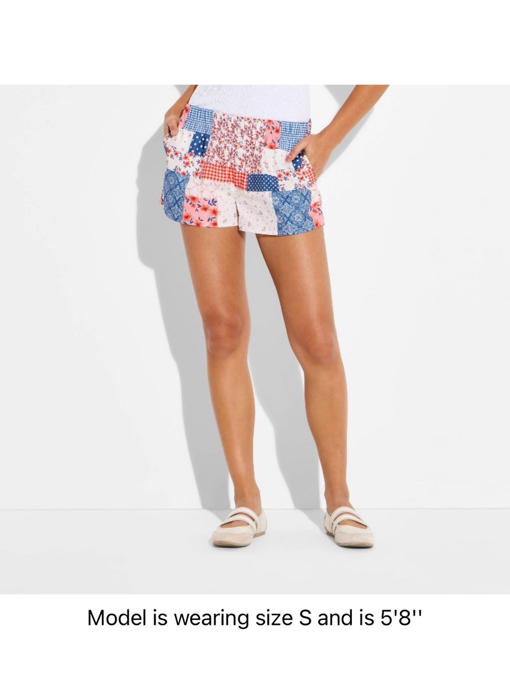 Zoe + Liv Patchwork Patch Short - XXL - NWT